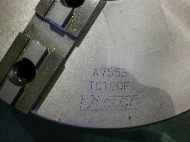 小林鉄工／Victor 3爪スクロールチャック TC190F