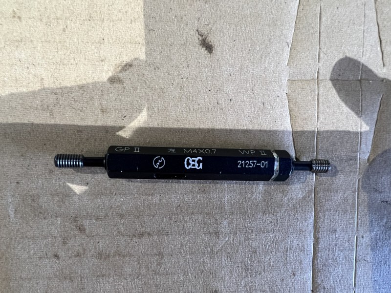 OSG ネジゲージ 【ネジプラグゲージ】左M4x0.7 GPWPII