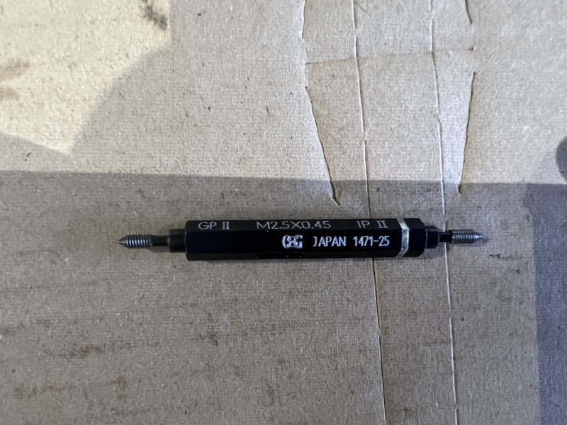 OSG ネジゲージ 【ネジプラグゲージ】M2.5x0.45 GPIPII
