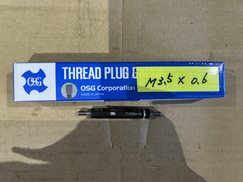 OSG ネジゲージ 【ネジプラグゲージ】M3.5P0.6 GPIPII