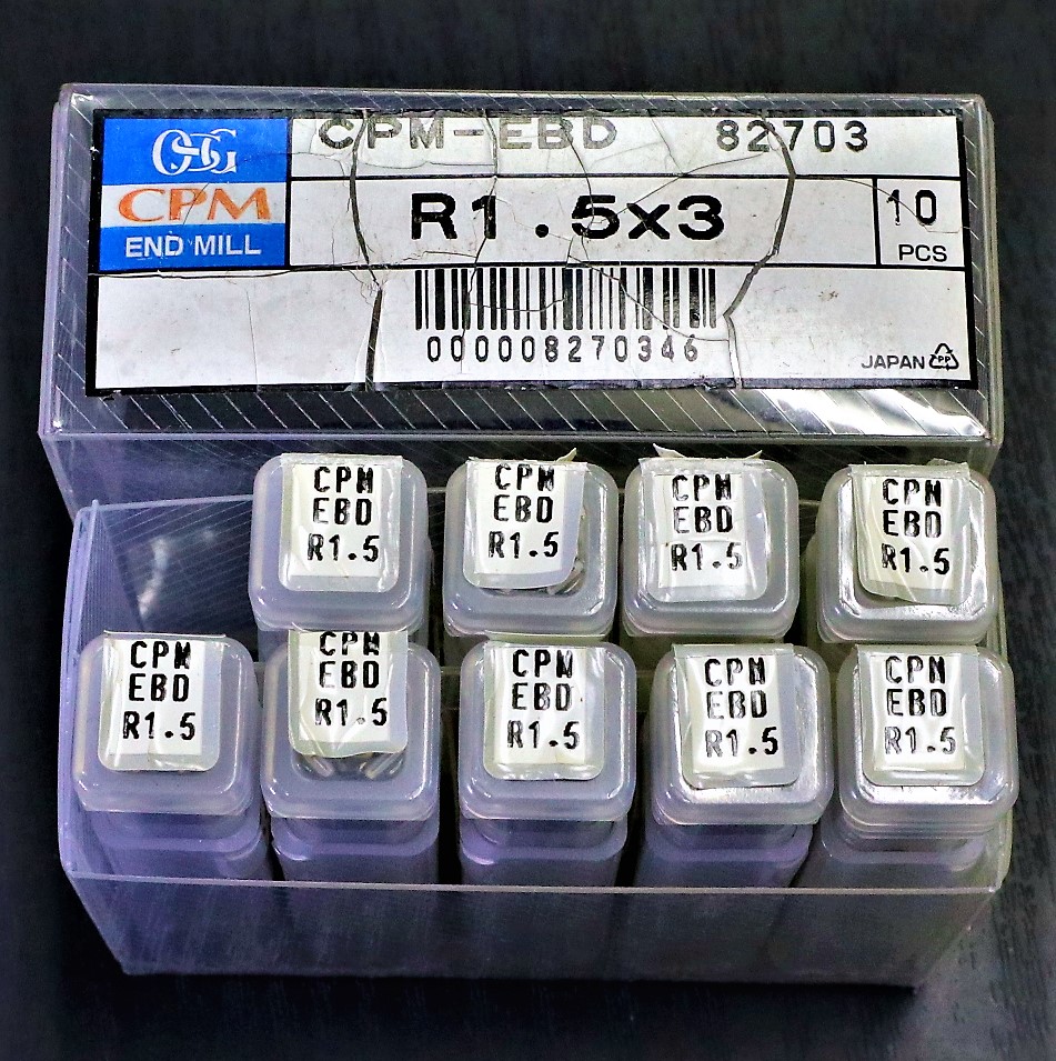 OSG エンドミル R1.5×3　9個　未使用