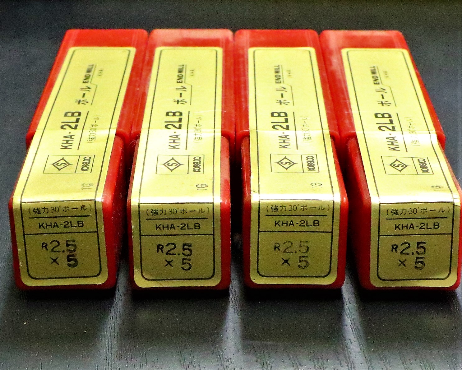 KOBELCO エンドミル KHA-2LB R2.5×5 4個 未使用