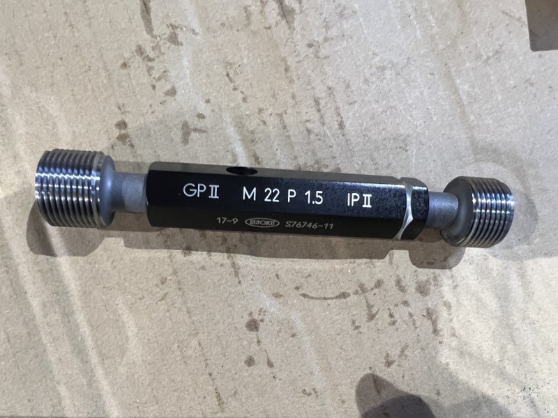 ISSOKU|第一測範 ネジプラグゲージ 【ネジプラグゲージ】M22P15 GPIPII