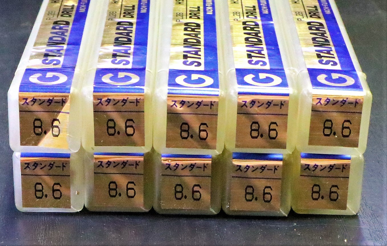 NACHI ソリッドドリル Gスタンダード　8.6　10個　未使用