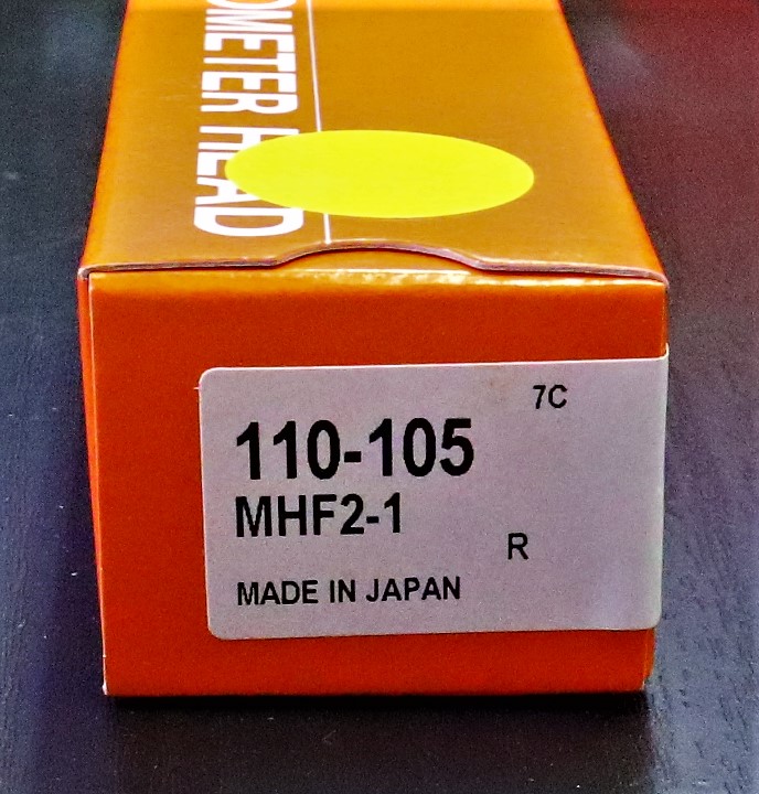 MITUTOYO|ミツトヨ マイクロメーターヘッド MHF2-1 110-105 0-1mm 0.001mm 未使用