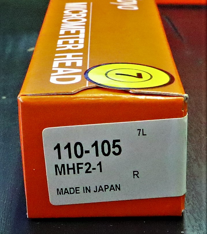 MITUTOYO|ミツトヨ マイクロメーターヘッド MHF2-1 110-105 0-1mm 0.001mm 未使用