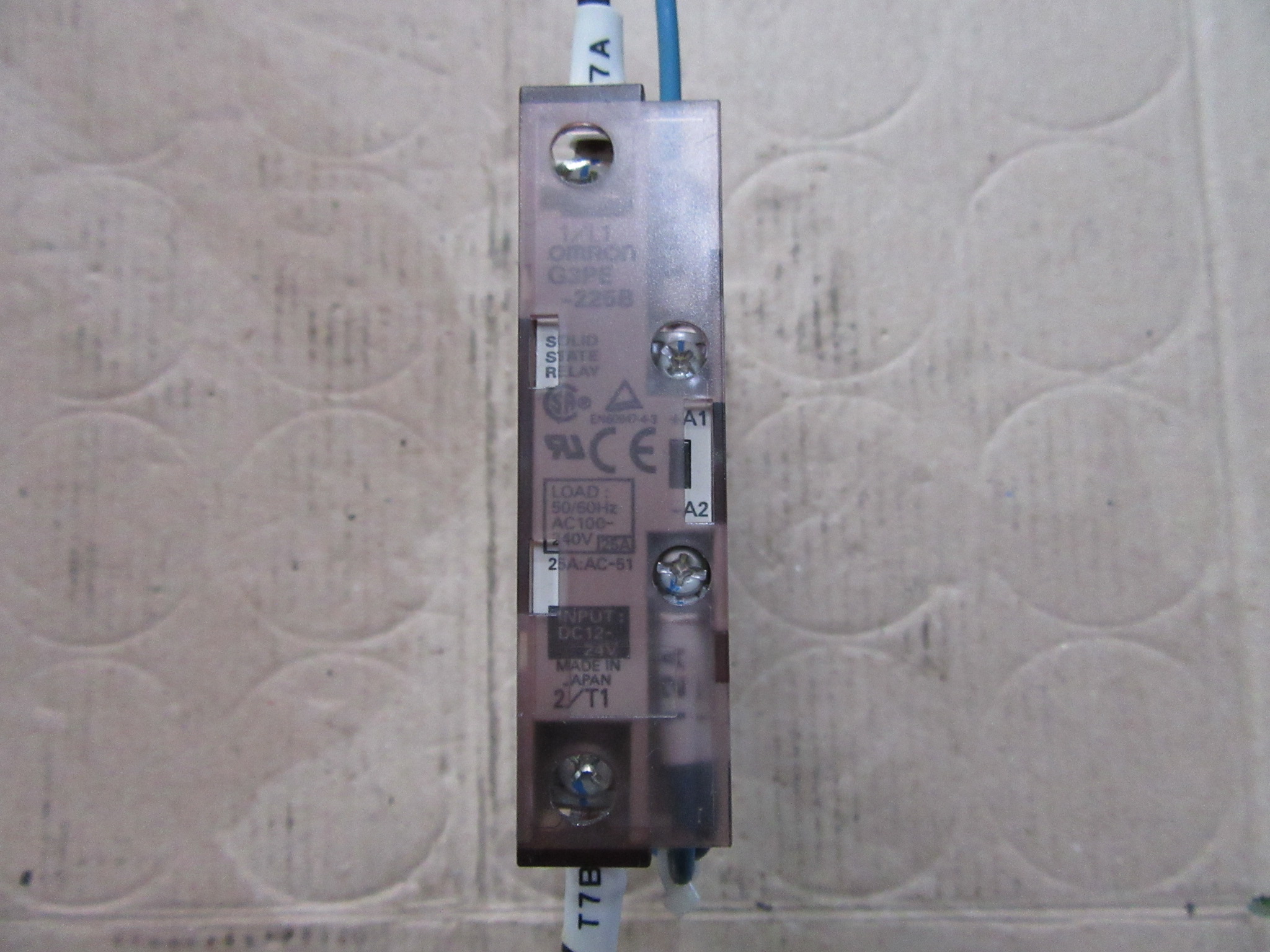 オムロン/OMRON ヒータ用ソリッドステート・リレー G3PE-225B