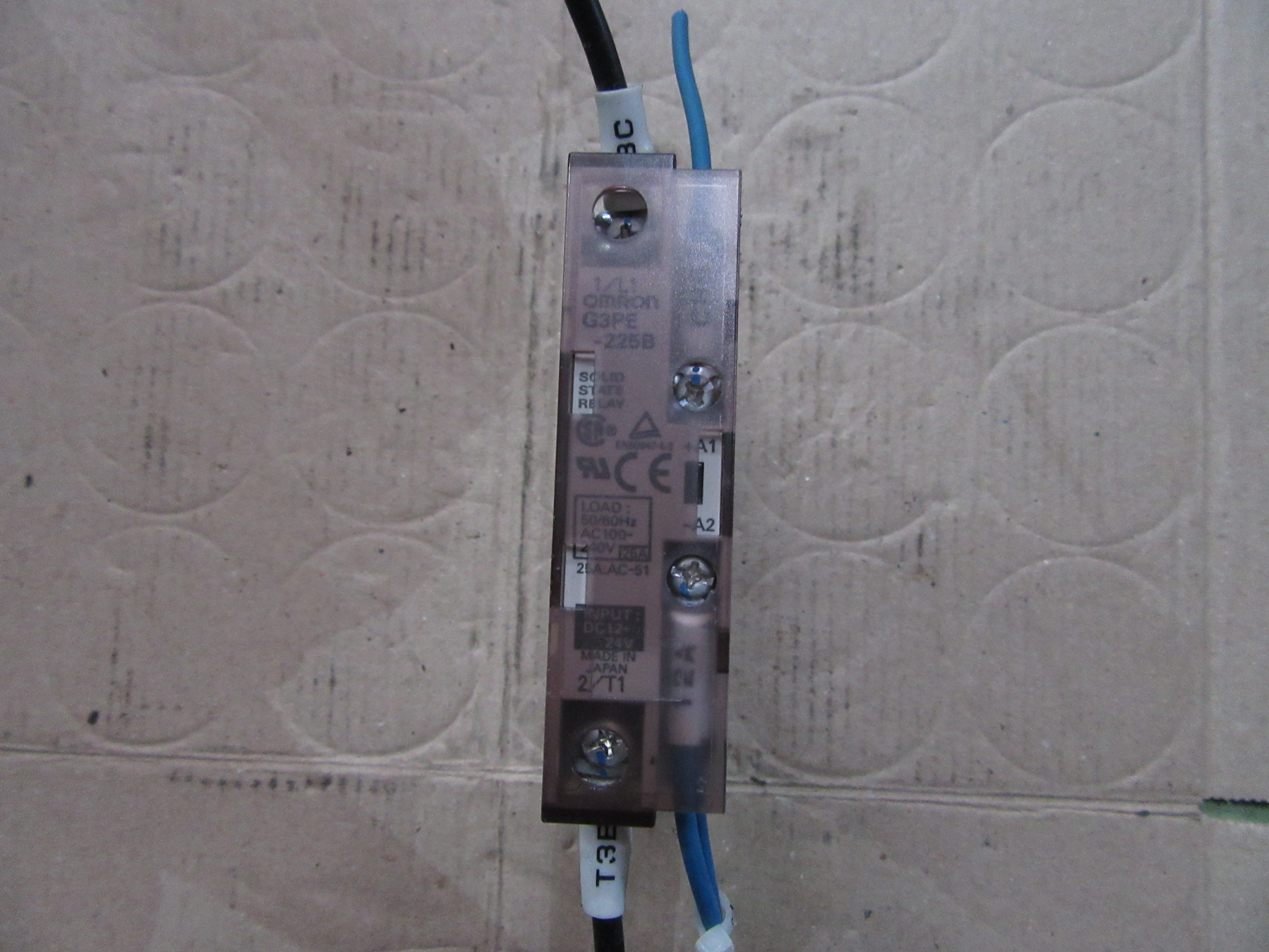 オムロン/OMRON ヒータ用ソリッドステート・リレー G3PE-225B