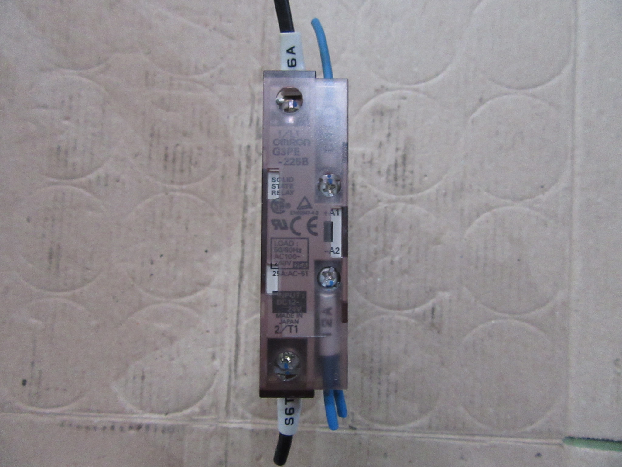 オムロン/OMRON ヒータ用ソリッドステート・リレー G3PE-225B