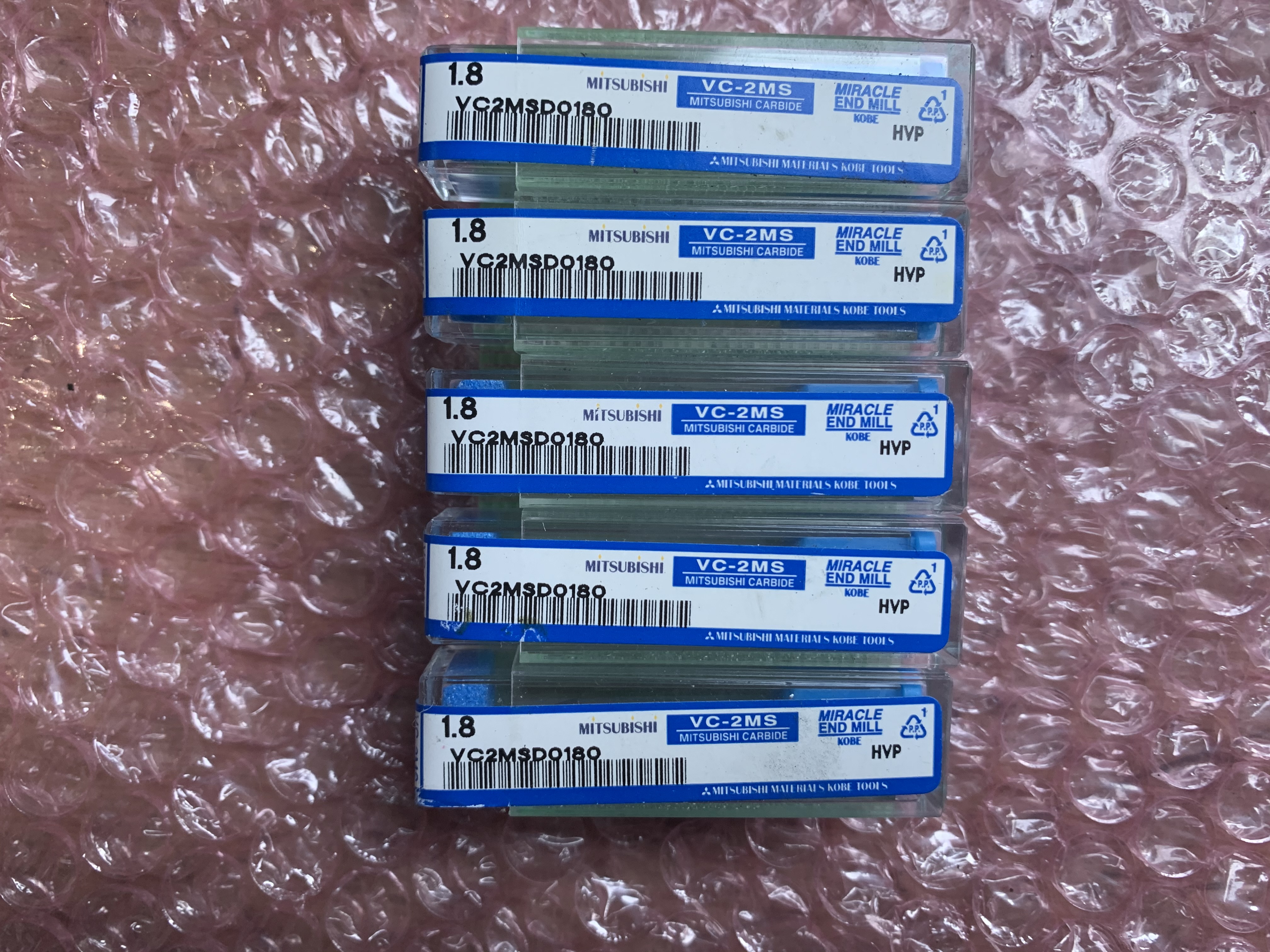 三菱/MITSUBISHI エンドミルセット VC2MSD0180 セット5個