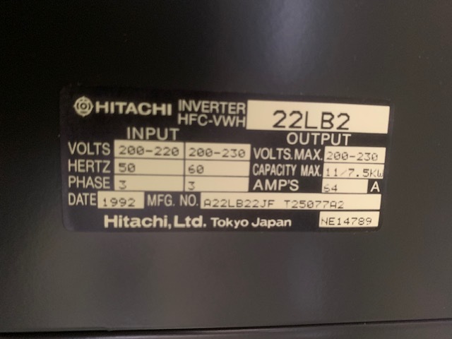 日立/Hitachi インバーター HFC-VWH　22LB2