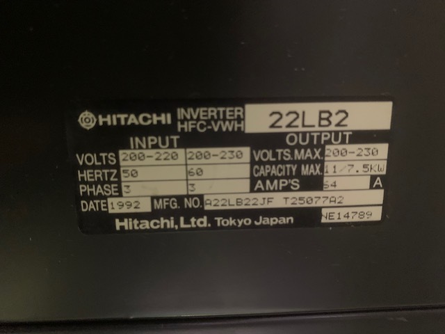日立/Hitachi インバーター HFC-VWH　22LB2