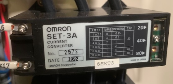 オムロン/OMRON モータ・リレー カレントコンバータ SET-3A