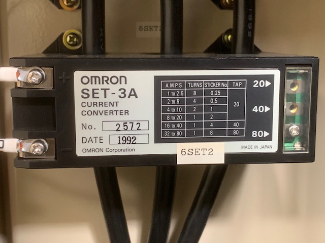 オムロン/OMRON モータ・リレー カレントコンバータ SET-3A