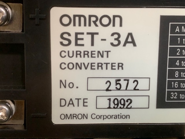 オムロン/OMRON モータ・リレー カレントコンバータ SET-3A | マシンライフ