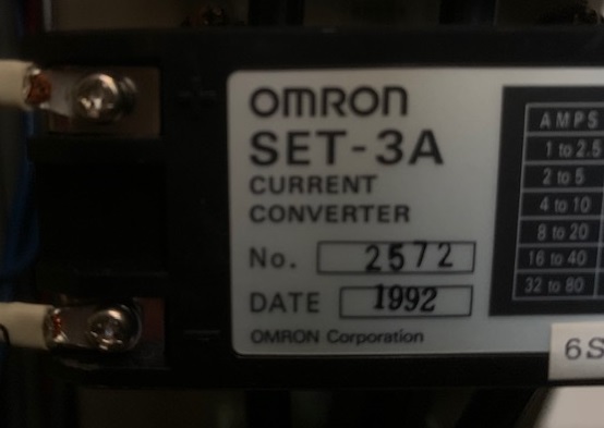 オムロン/OMRON モータ・リレー カレントコンバータ SET-3A | マシンライフ