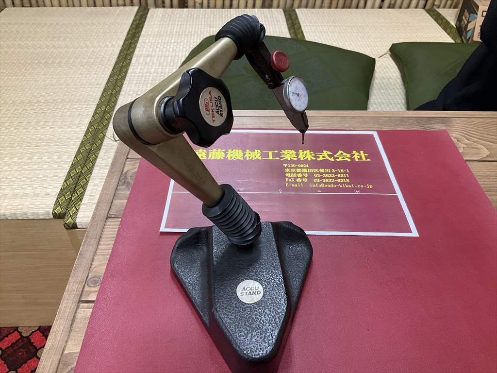 BIG マグネットスタンド TEKUSA　ACCU　STAND　PEACOCKダイヤルゲージ0,01mm