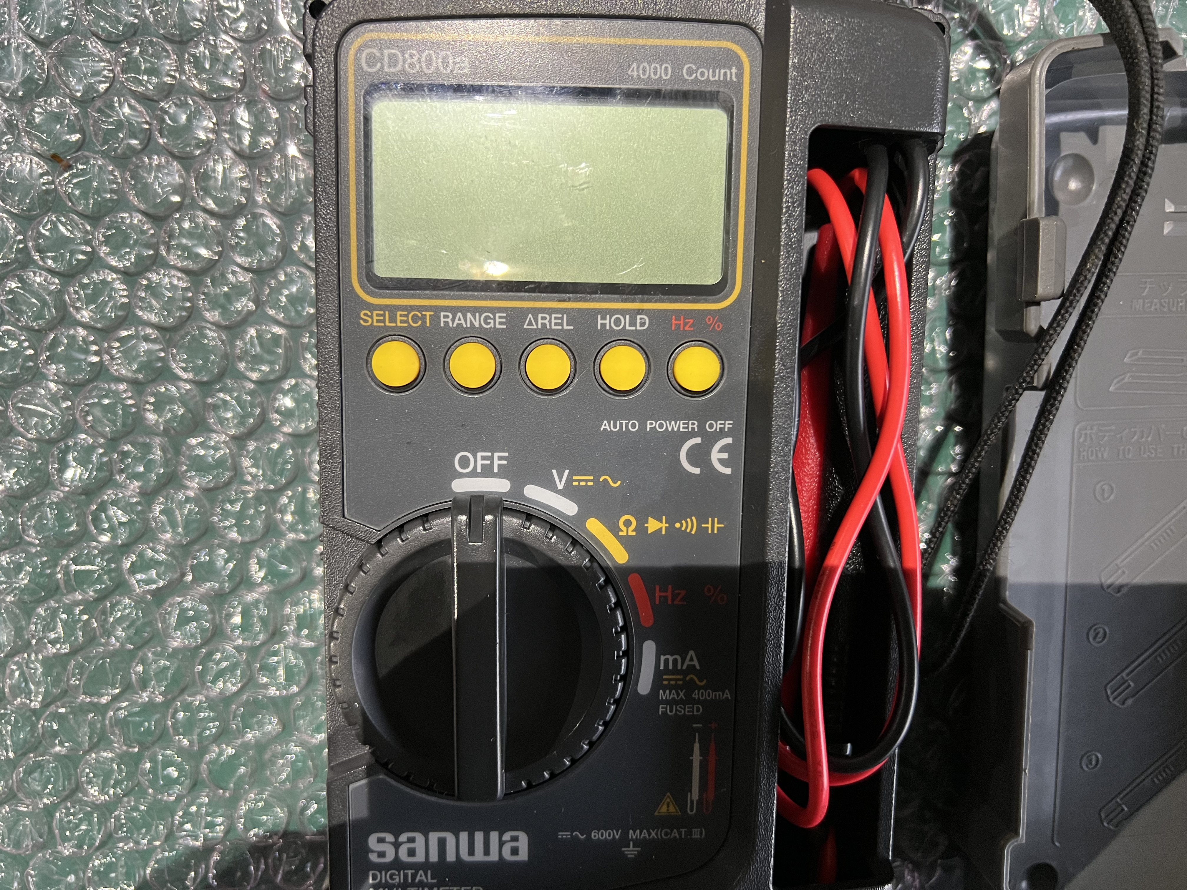 SANWA デジタルマルチメータ 【デジタルマルチメータ】CD800a