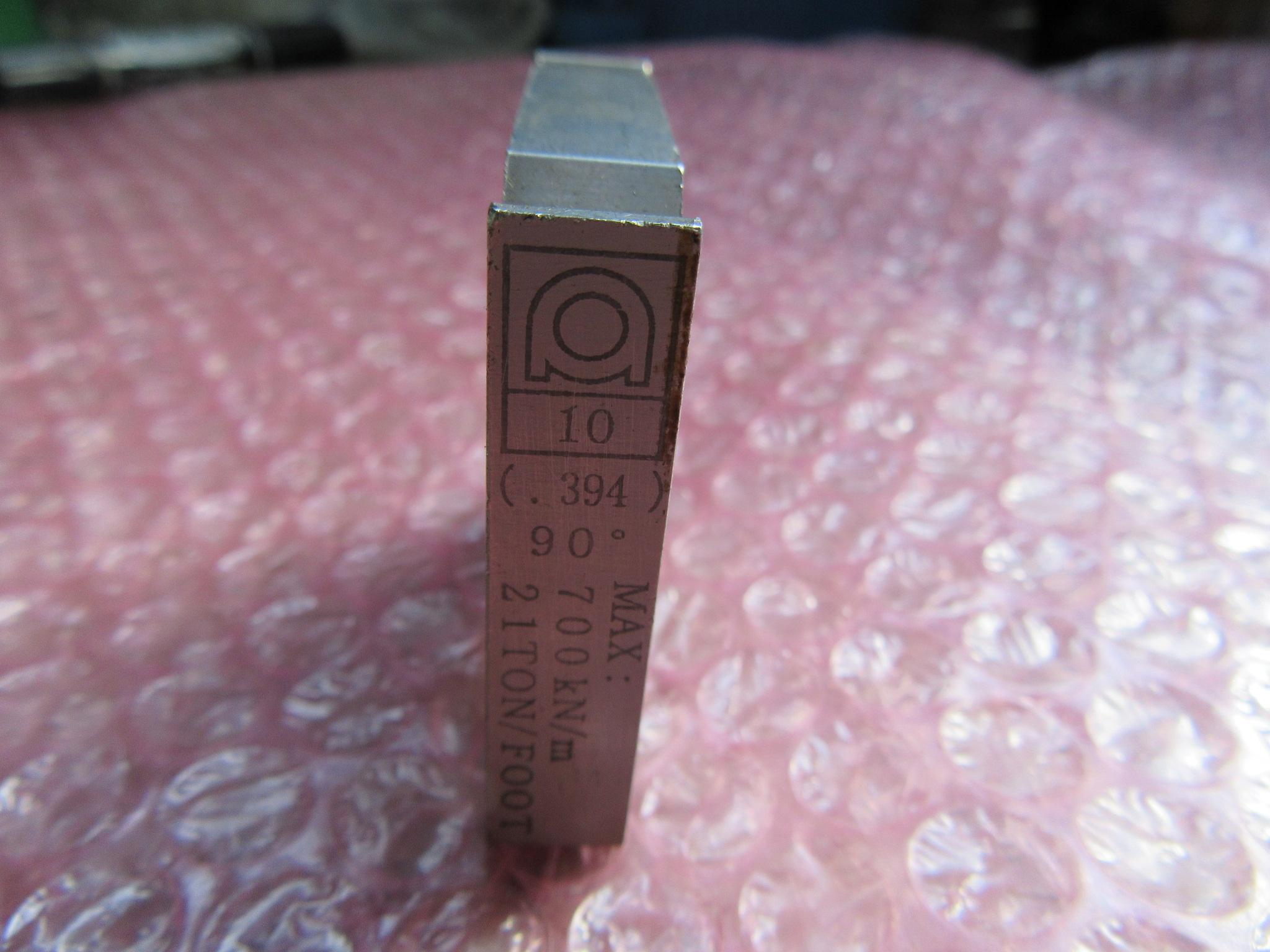 アマダ/AMADA ベンダー金型(2Vダイ) W10xD50xH45mm(V1=6)(V2=10)