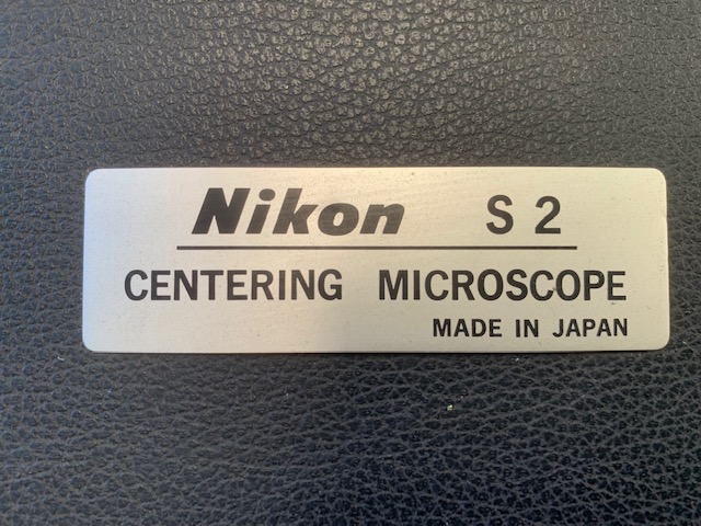 ニコン(Nikon) センタリング マイクロスコープ S2