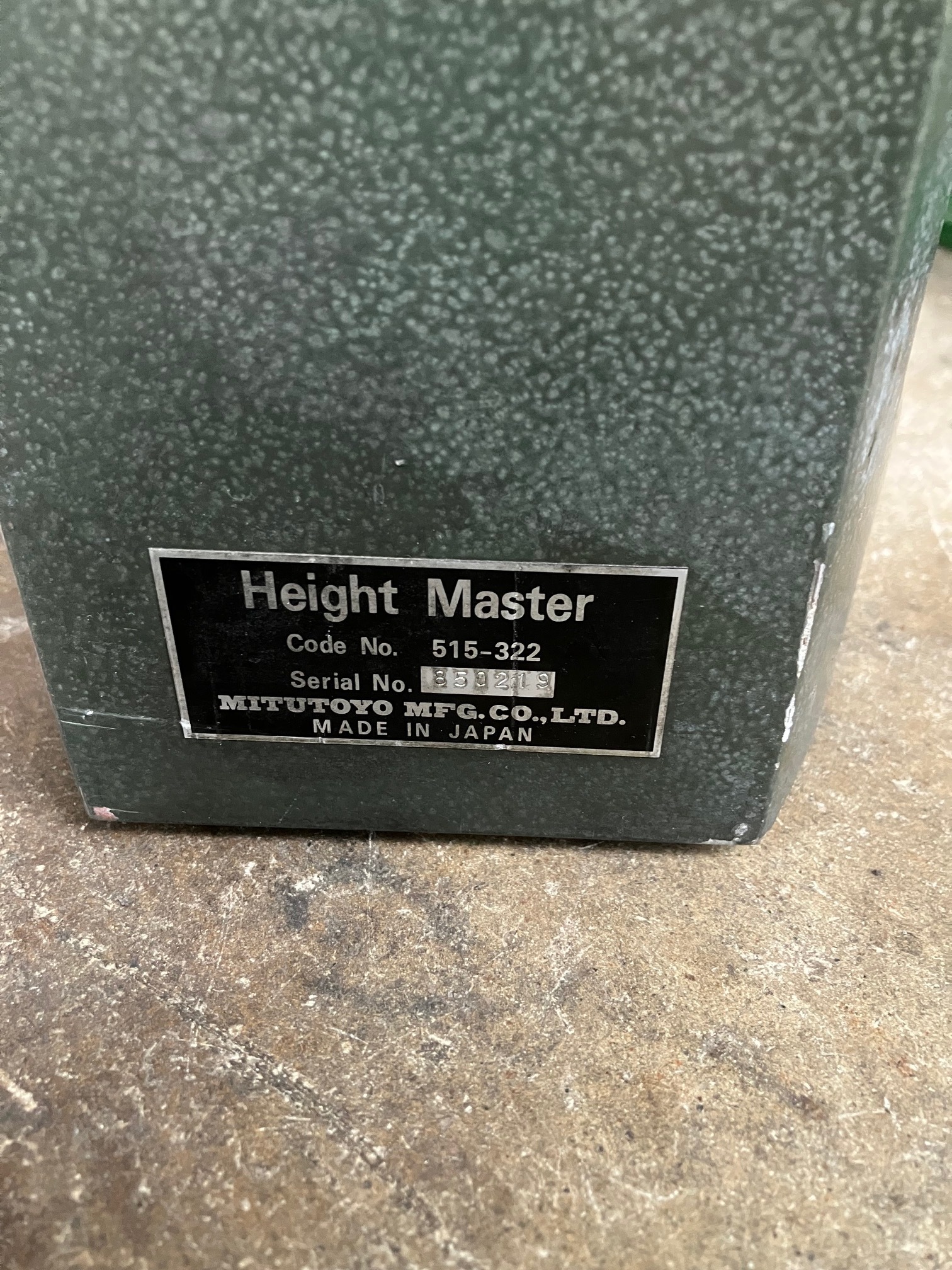 MITUTOYO｜ミツトヨ ハイトマスター 515-322