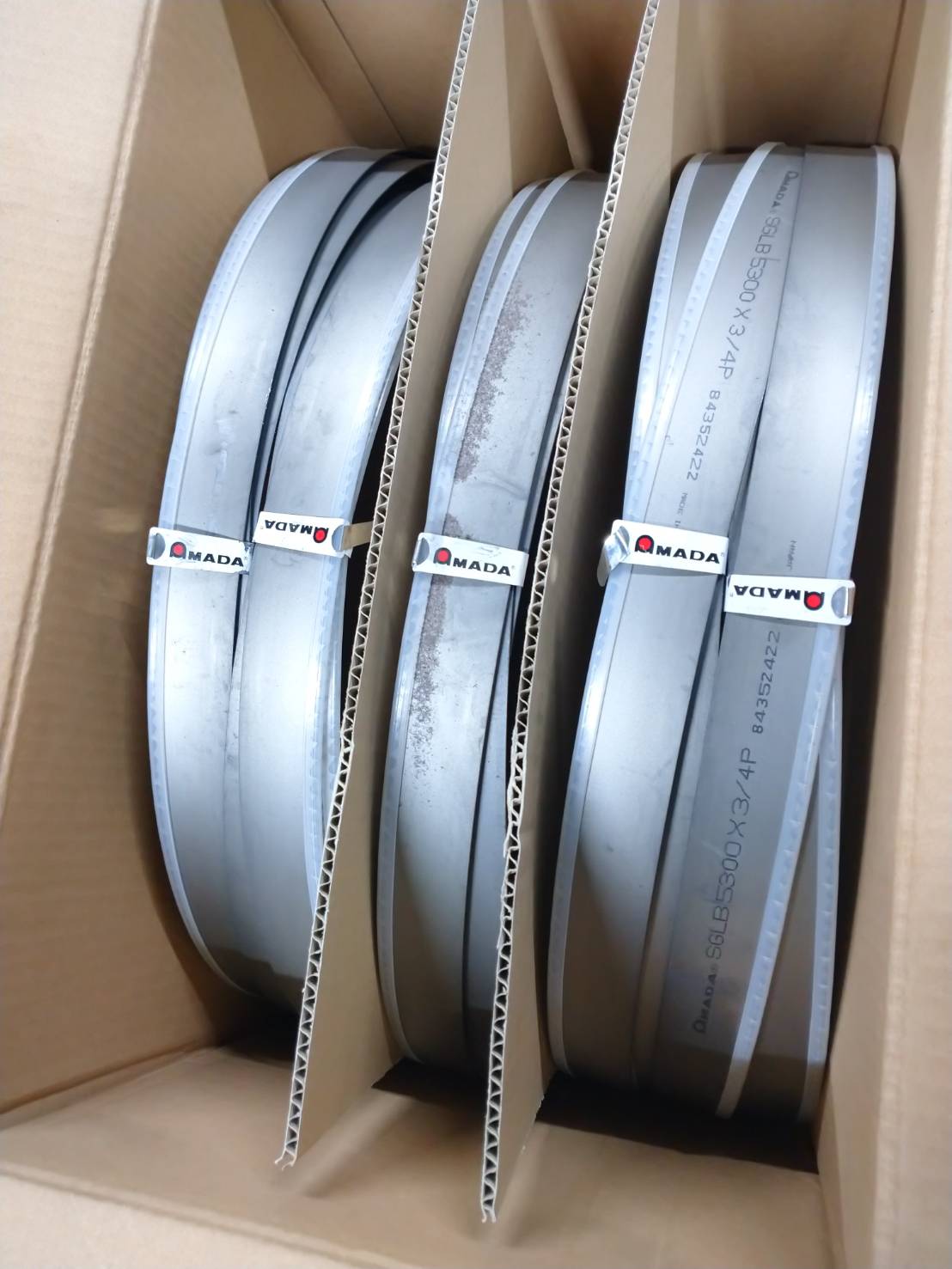 【エコツール半田店】①AMADA/アマダ バンドソーブレード SGLB C41×1.3×5040×34P 5枚入り【愛知県/名古屋市/知立市/半田市/岡崎市/豊田市/小牧市/工具】【ITLJFPAZV142】★出張買取も好評受付中！ エコツール半田店】②AMADA/アマダ バンドソーブレード SGLB C41×1.3