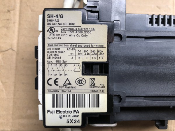 富士電機/FUJI ELECTRIC 補助継電器 SH-4/G(SHO4AG)