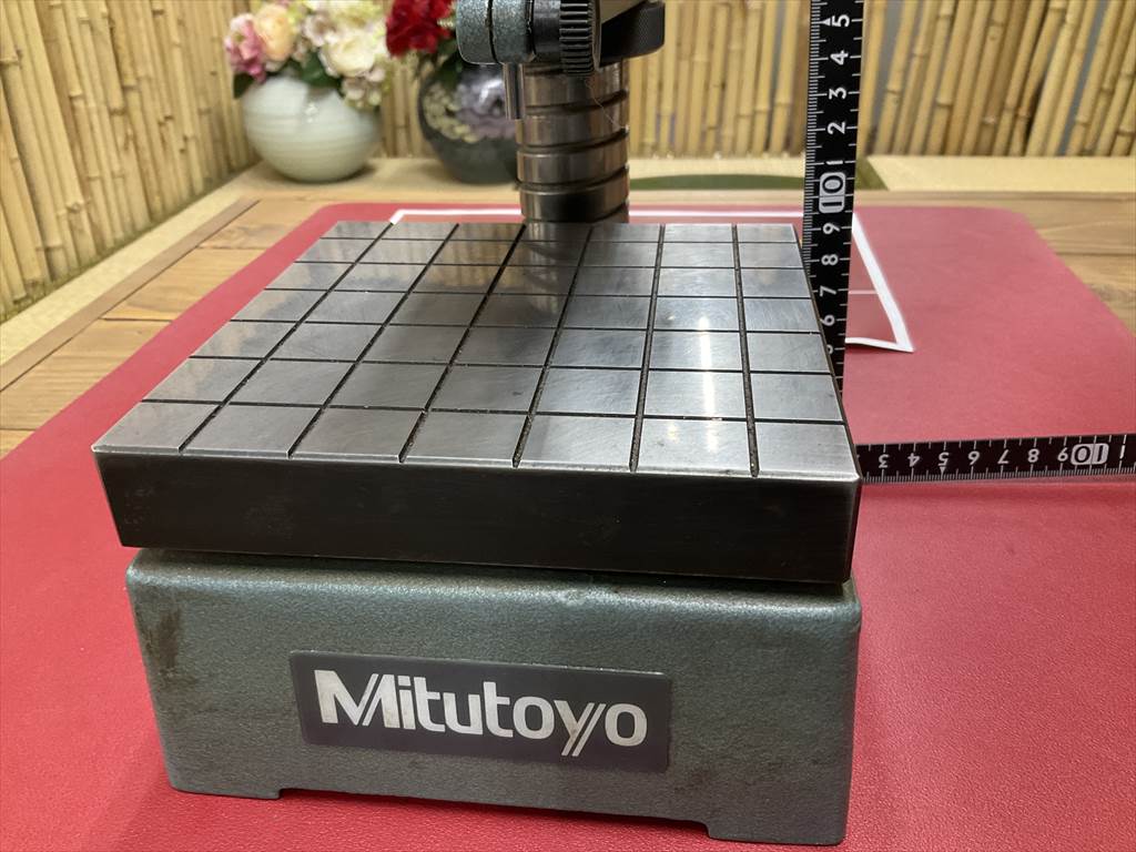 MITUTOYO｜ミツトヨ コンパレータスタンド 215-501定盤150×150mmミツトヨダイヤルゲージ0,01mm付