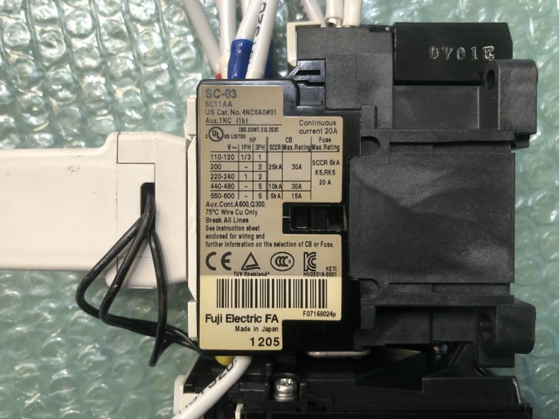 富士電機/FUJI ELECTRIC 補助継電器/電磁開閉器/標準形サーマルリレー 補助継電器SZ-ZM1/電磁開閉器SC-03/標準形サーマルリレーTR-0N