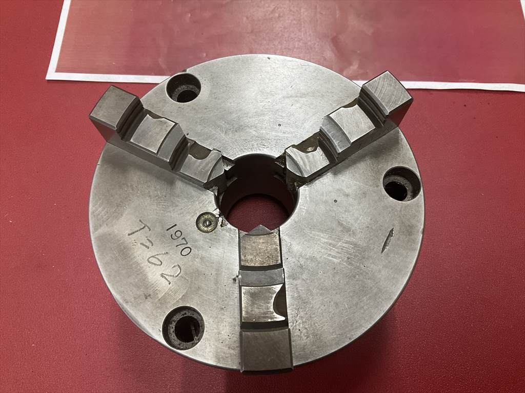 3爪スクロールチャック 5吋　チャックハンドル無し