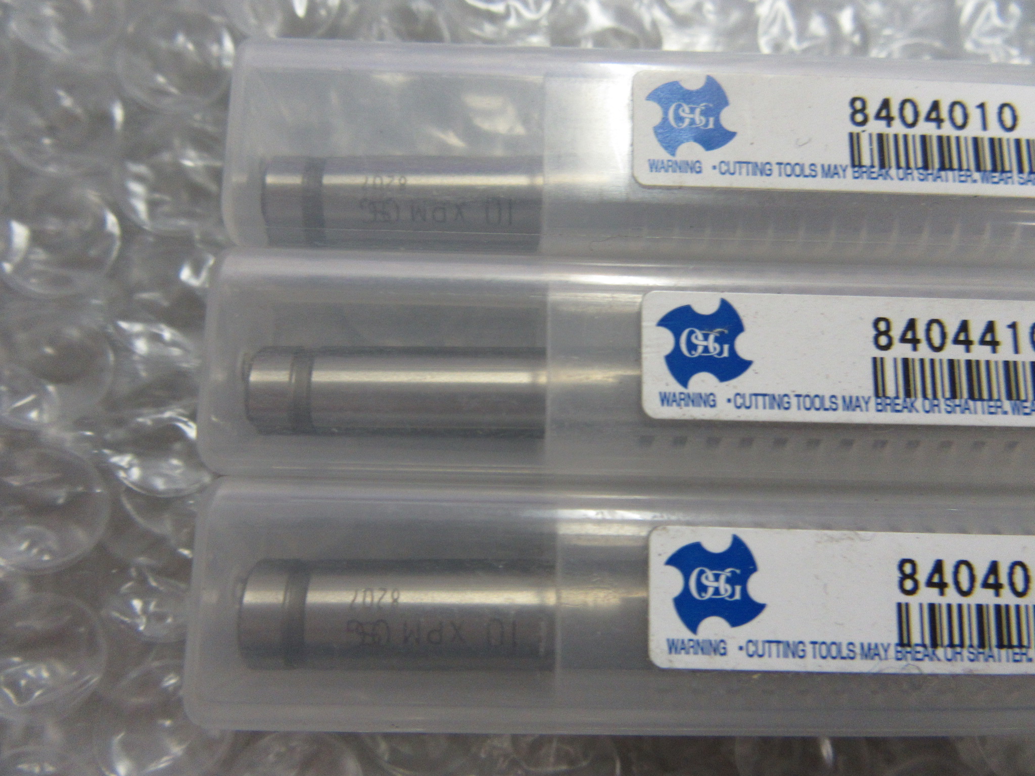 OSG オーエスジー ハイススクエアエンドミル3個 DE-XPM-EMS10x100