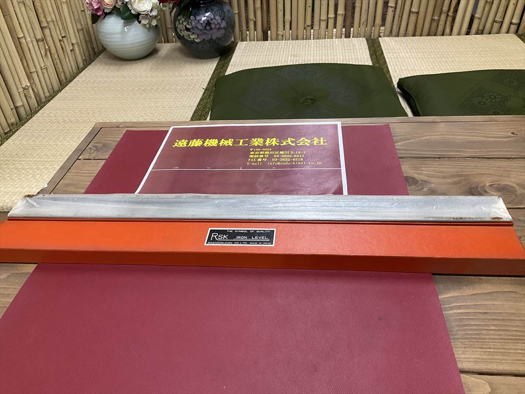RIKEN SOKUHAN 水平器 A形600 未使用品