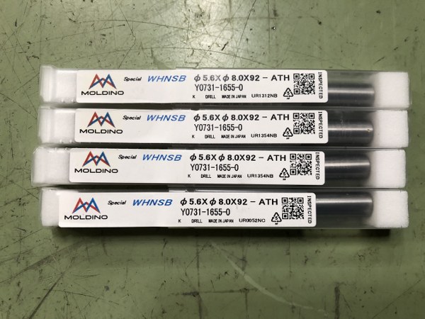 MOLDINO/旧三菱日立ツール ドリル Y0731-1655-0（1セット4個）