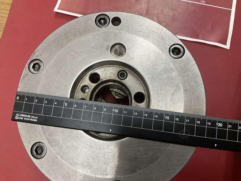 SOUL 三つ爪スクロールチャック SAX　#7　N5　Φ190　ハンドル無し