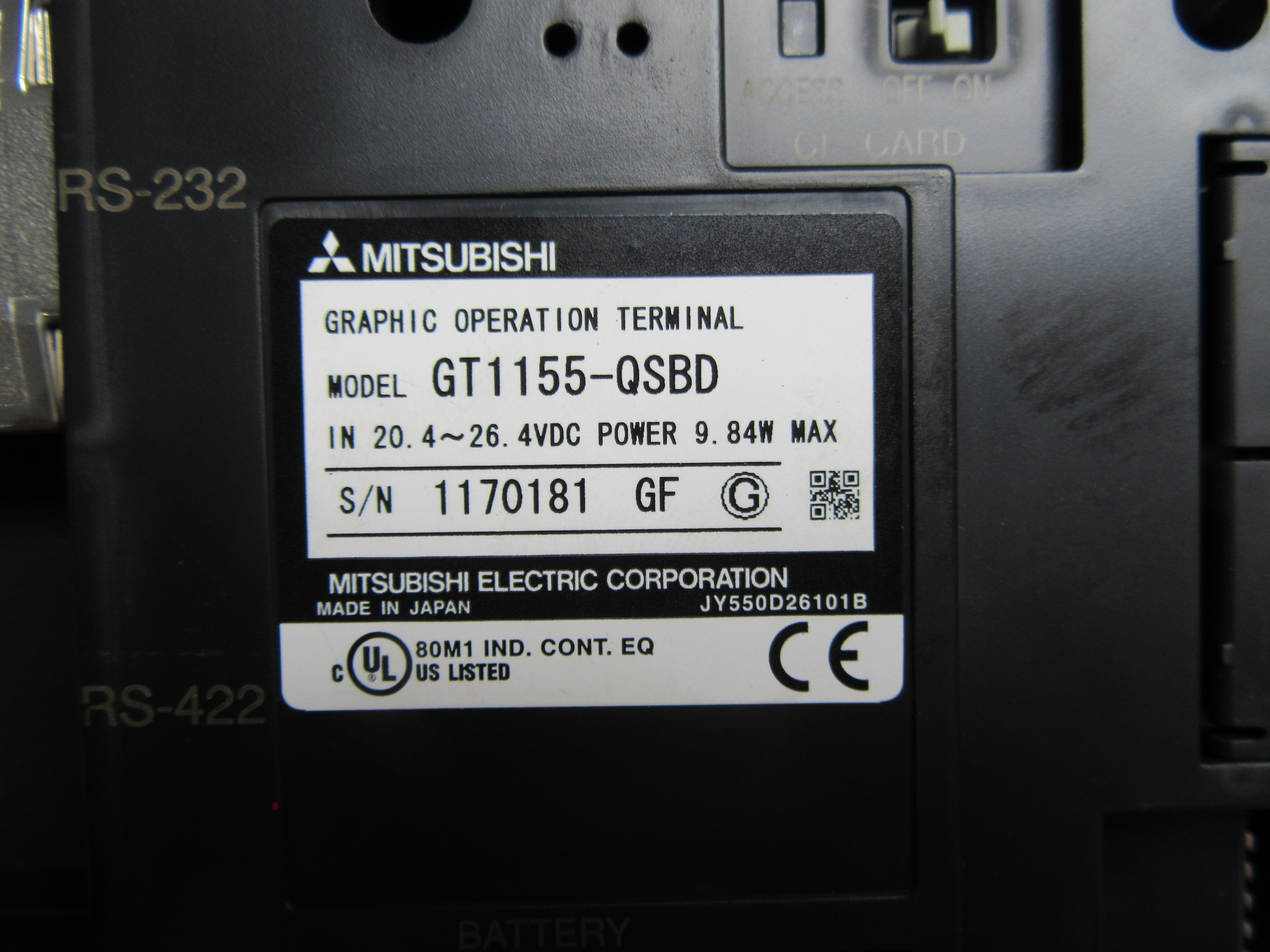 三菱/MITSUBISHI タッチパネル GT1155-QSBD