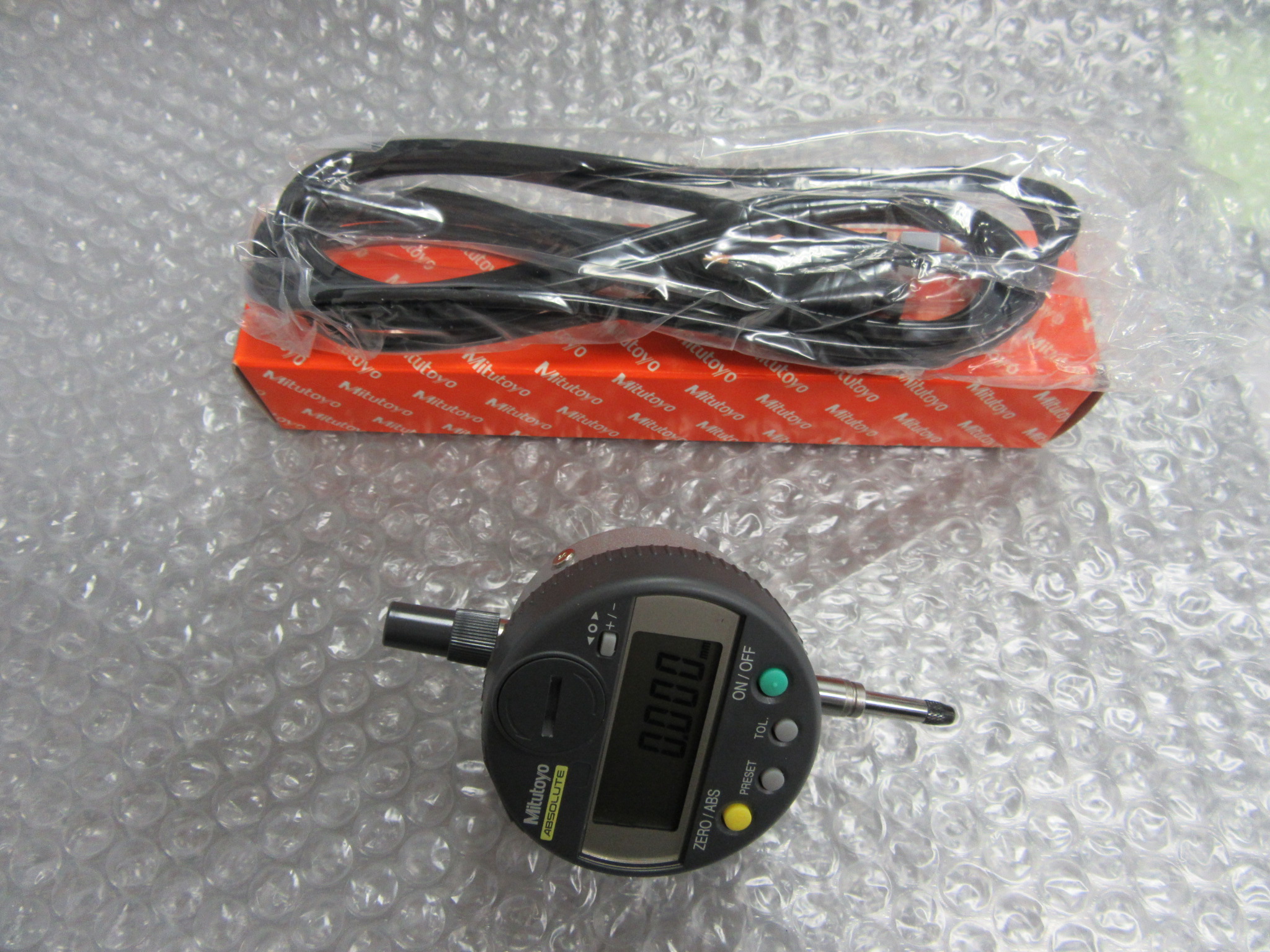 ミツトヨ/Mitutoyo ABSデジマチックインジケータ+接続ケーブル (1)543-250ID-C112 (2)905409接続ケーブル