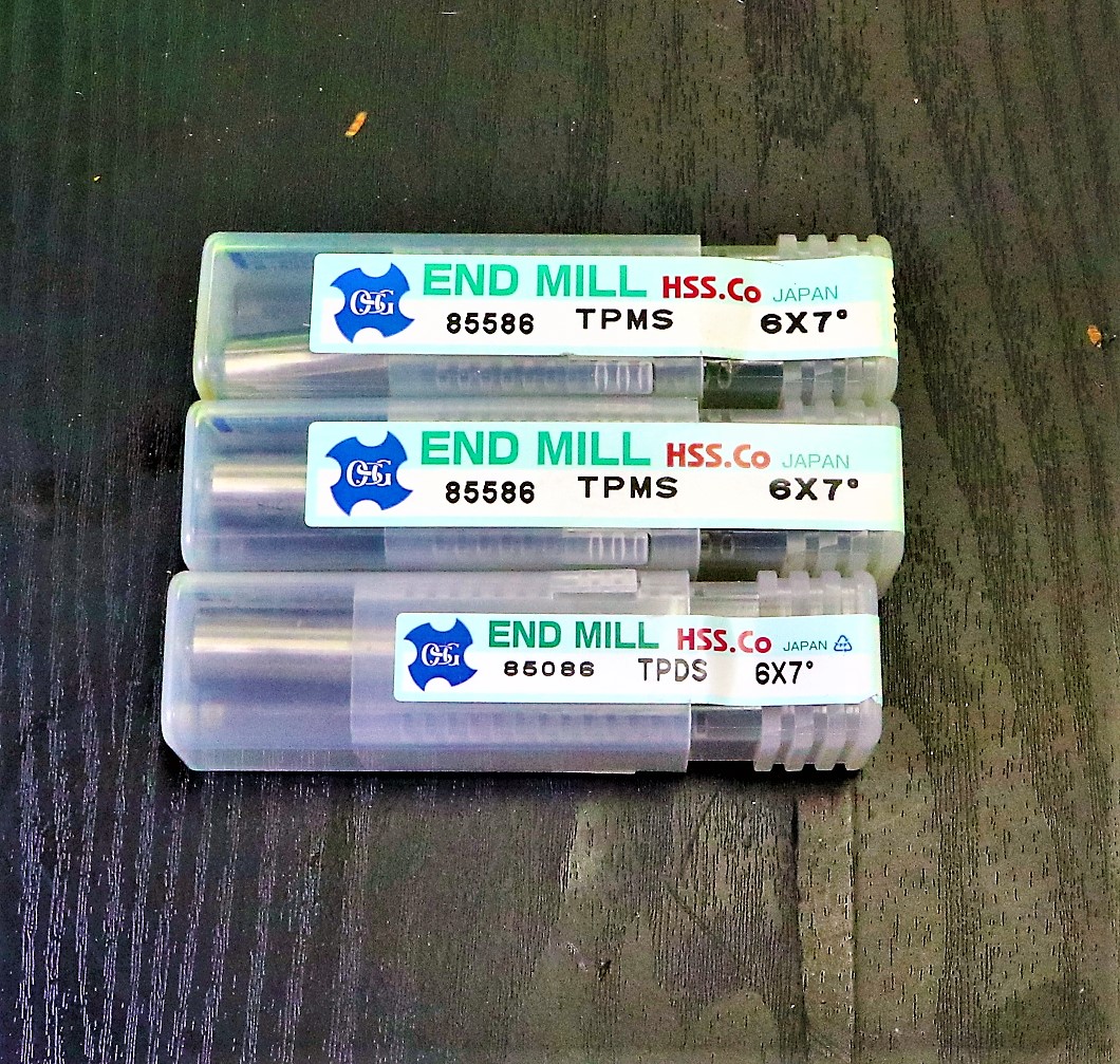 OSG エンドミル 6×7°　3個　未使用