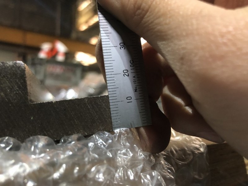 ベンダー金型(パンチ) Tタイプ直剣パンチ L835mm