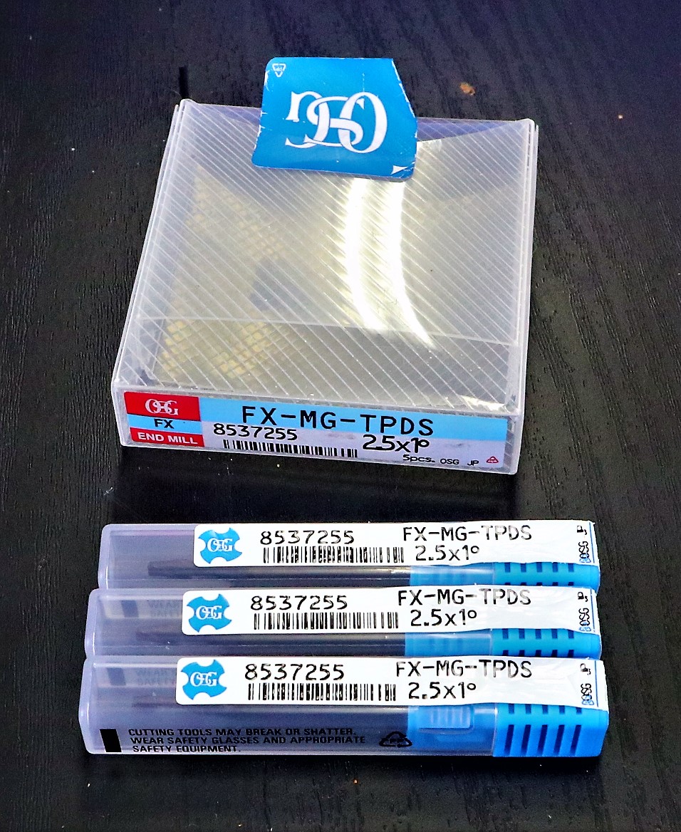 OSG エンドミル 2.5×1°　3個　未使用