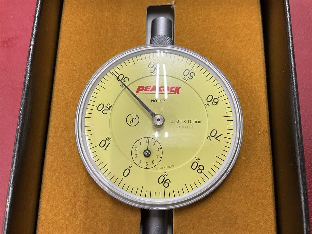 PEACOCK ダイヤルゲージ 107 0,01~10mm