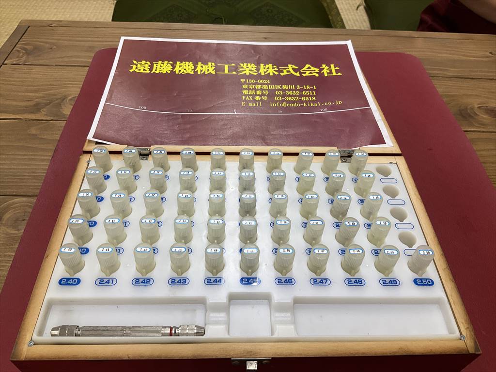 新潟精機 ピンゲージ AA-2A　2,00～2,50mm　0,01mmとび