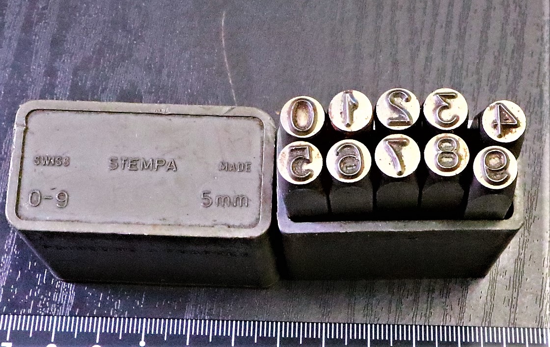 STMPA 刻印セット 0-9　5mm