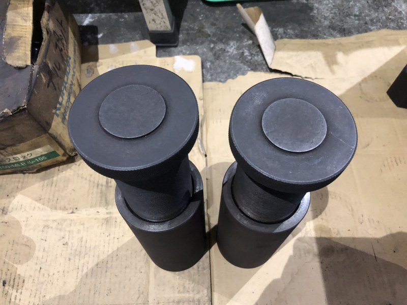 不明 豆ジャッキ2個 約φ80mm