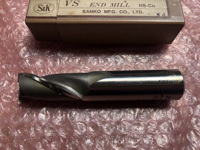 三興製作所/SANKO TOOL 2枚刃エンドミル 【2枚刃エンドミル】φ25 HS-CO