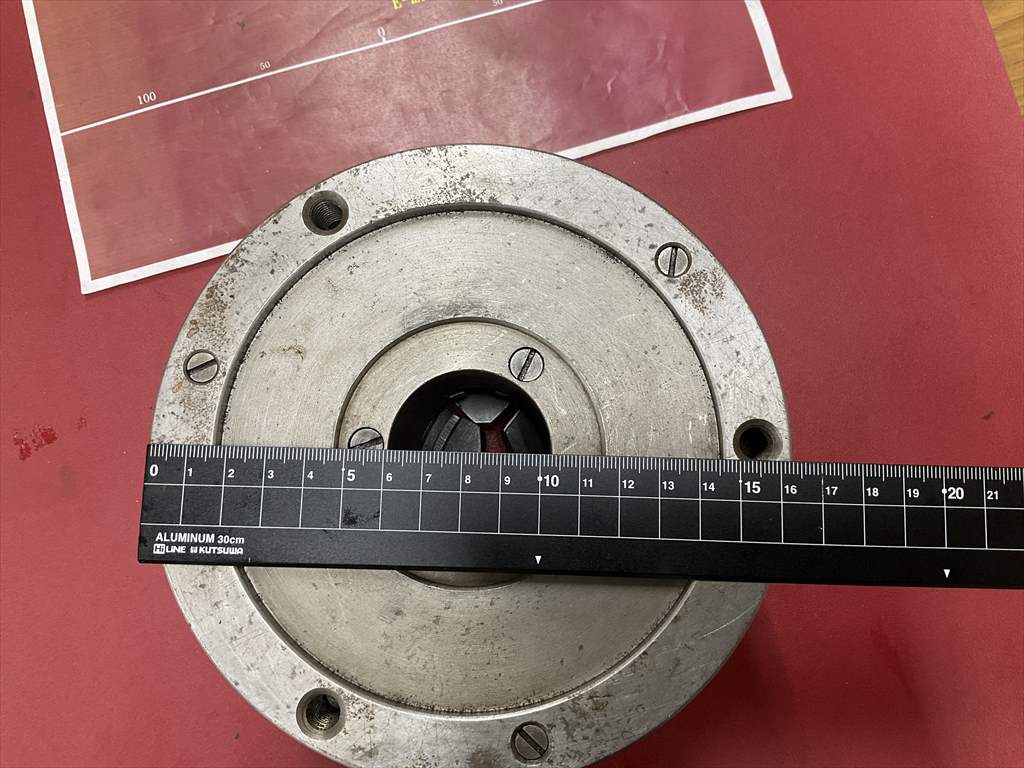 3爪スクロールチャック 外径Φ163mm　チャックハンドル無し