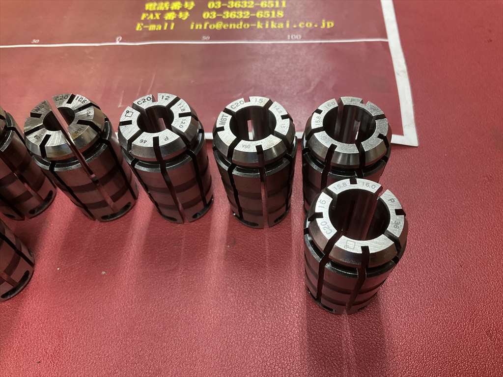 MSTコーポレーション スプリングコレットセット C20シリーズ　計11個