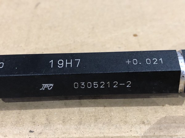 JPC ねじプラグゲージ 19H7