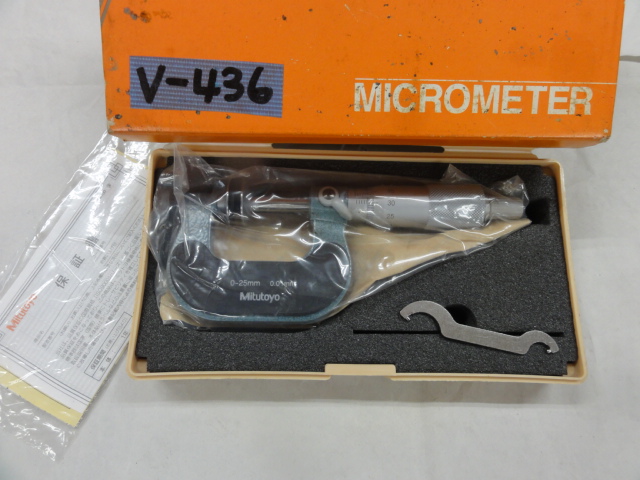 MITUTOYO｜ミツトヨ 歯厚マイクロメーター GMA-25