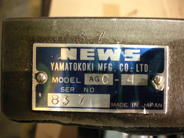 大和工機 NEWS 傾斜テーブル T溝：長溝付 AGC-4