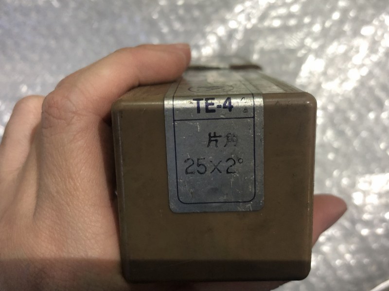 S&K 4枚刃/スクエア/テーパーエンドミル φ25x2°(TE-4)